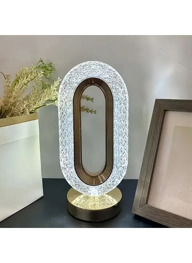 مصباح مكتب LED قابل لإعادة الشحن عبر USB مع تعتيم تدريجي وتصميم عصري بسيط - Image 5